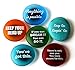 Inspiration Magnets: Encouragement and Motivation on Frosted Sea Glass Stones, Attached to Super-Strong Magnets. by Lifeforce Glass. Set II