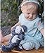 Bunnies By The Bay Shaggy Fetch Pup Plush Toy, Grey/Cream