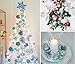 KI Store Baby Blue Christmas Balls 34pcs 2.36-Inch Christmas Tree Decoration Ornaments for Xmas Tree Holiday Wreath Garland Decor Ornaments Hooks Included