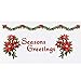 Elegant Poinsettias Christmas Garage Door Magnets