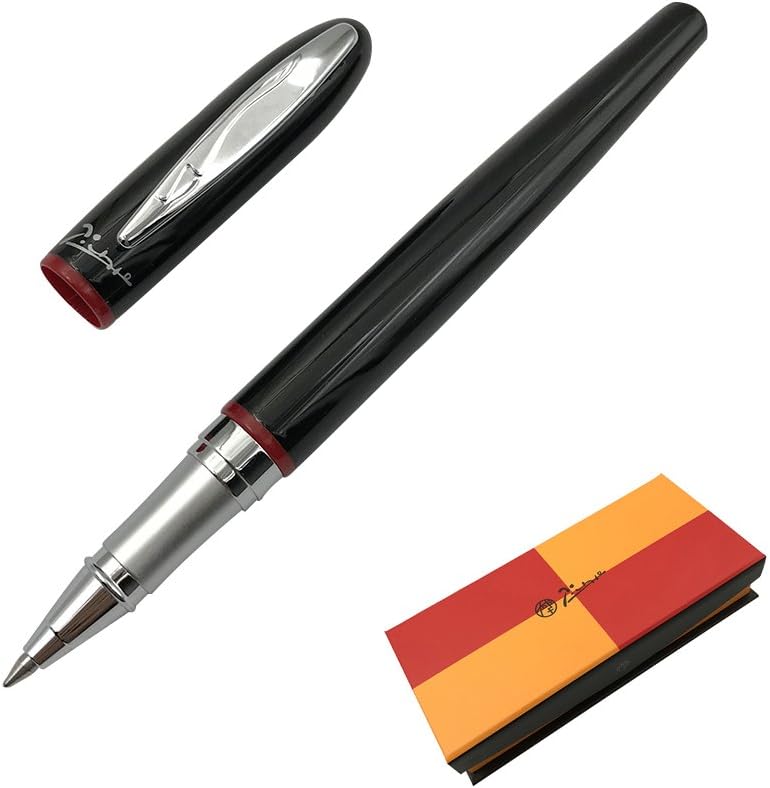 Rollerball Pen Gift Picasso 907, Fine Point 0.5mm, with Gift Box, Black Red