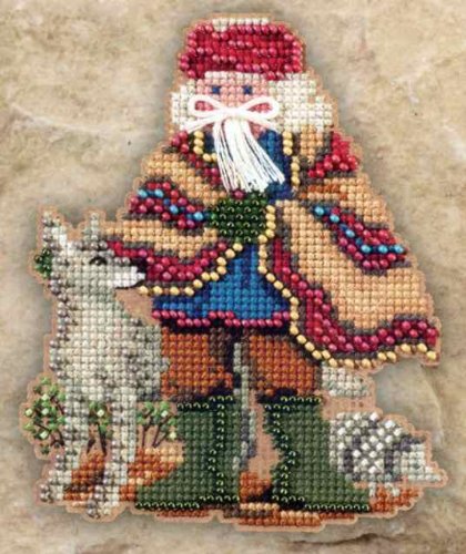 Mesa Santa Beaded Counted Cross Stitch Kit MH20-1303 Mill Hill 2011 Southwest Santas