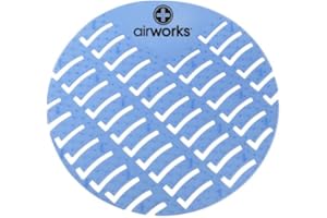 Hospeco Airworks AWUS001 Light Blue Eucalyptus Urinal Screen 10 Count (Pack of 1)