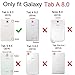 KIQ Armor Series Galaxy Tab A 8.0 2015 Case T350, Rugged Full-Body Drop Protection Tablet Case Cover Kickstand for Samsung Galaxy Tab A 8