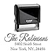 Return Address Family Last Name Surname Stamp Personalized Trodat Custom Self Inking Rubber Stamper | Housewarming Gift Stamp Wedding Custom Labels Black Ink