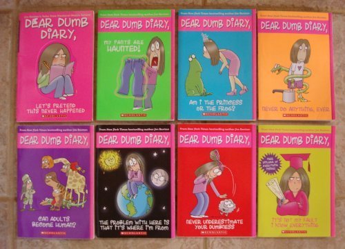Dear Dumb Diary Set, Books 1-8 (Let's Pretend This Never Happened; My Pants Are Haunted!; Am I the P