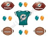 MIAMI DOLPHINS JERSEY Birthday Party Balloons Decoration Supplies