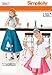 Simplicity Sewing Pattern 3847 Misses Costumes Poodle Skirt 50s Diner R5 (14-16-18-20-22)