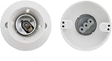 QYEW E27 Light Bulb Holder Lamp Base Wall Adapter Ceiling Socket Converter view 7
