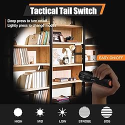 Esgofo LED Flashlights 2 Pack Bright Powerful EDC