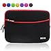 Armor Wear Shockproof Tablet Sleeve with Accessory Pocket for 9.7-10.1 Inch - Black/Red