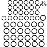 Tatuo 50 Pieces Power Pressure Washer O-Rings Replacement for 1/4 inch, 3/8 inch, M22 Quick Connect Coupler