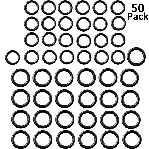 Tatuo 50 Pieces Power Pressure Washer O-Rings Replacement for 1/4 inch, 3/8 inch, M22 Quick Connect Coupler