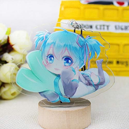 Meifyomng Hatsune Miku Acrylic Transparent Keychain Anime Keychain Cute Keychain Fan Collection Memorable key Ring( 08)