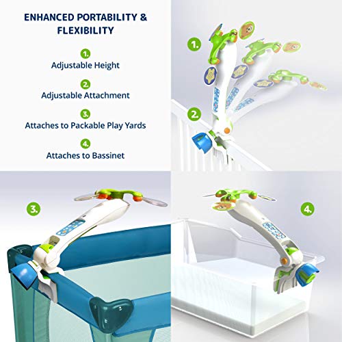Nurture Smart Portable Baby Crib Mobile with Superior Developmental