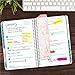 HARDCOVER Academic Planner 2019-2020: (June 2019 Through July 2020) 5.5 Daily Weekly Monthly Planner Yearly Agenda. Bonus Bookmark, Pocket Folder and Sticky Note Set (Pink Marble)