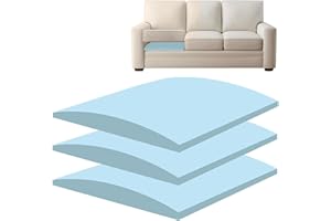 Foreard 3 Pcs Couch Cushion Support for Sagging Seat 20'' x 20'' Curved High-Density Foam Supporter Board for Furniture Seats Under Cushions Sag Repair (Blue)