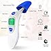 Thermometer For Fever Digital Medical Infrared Forehead and Ear Thermometer Professional Suitable for Baby, Infants, Toddlers, Adults, Objects and Ambient with more Accurate (Blue)