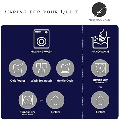 Great Bay Home 3 Piece Nautical Reversible Quilt Set with Shams. Beach Theme Coastal Bedspread Coverlet. Castaway… 51fTe9ZwoRL