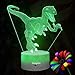 KangXin Dinosaur 3D Night Light Decorative Dinosaur LED Desk Lamp for Kid's Room Bedroom Nursery Dinosaur Theme Toys Christmas Birthday Gifts for Boys Kids Dinosaur Supplies for Party Home Decor