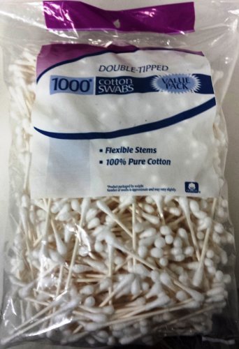 2000 Cotton Swabs (2 Bags of 1000 Count)