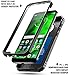 Moto G6 Rugged Case, Poetic Revolution [360 Degree Protection] Full-Body Rugged Heavy Duty Case with [Built-in-Screen Protector] for Motorola Moto G6 Black