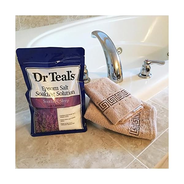 Dr-Teals-Pure-Epsom-Salt-Soothe-and-Sleep-with-Lavender-136Kilogram Dr Teal's Pure Epsom Salt Soothe and Sleep with Lavender, 1.36Kilogram