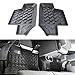 Hooke Road Wrangler Floor Mats, Rubber All Terrain Rear Row Liner Carpets for 2007-2018 Jeep JK Wrangler 2-Door