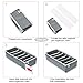 MIU COLOR Foldable Closet Underwear Organizer Drawer Divider Storage Boxes Under Bed Organizer 4 Set for Underwear, Bras, Socks, Ties, Scarves