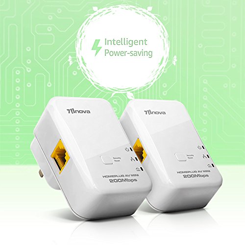 7INOVA AV200 Nano Powerline Adapter Kit Pack, Mains Network