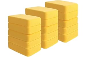 15 Pcs Sponge Cleaning Bulk 7.5 X 5.5 X 2 Inch for Dishes Tile Kitchen Bathroom Food Service Products Foam Sponges Car Wash (