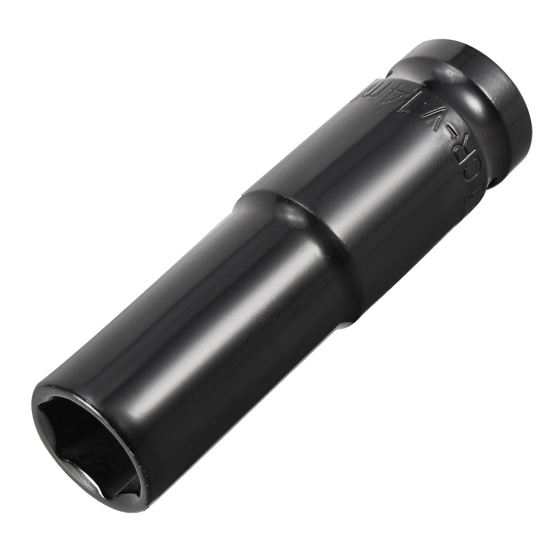 Sourcingmap 1/2" Drive by 14mm Deep Impact Socket, Heat-Treated CR-V Steel, 6-Point, Metric Sizes
