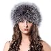 Winter Fox Fur Hat Headband - Women's Genuine Wrap Cap Neckwarmer FURTALK Original