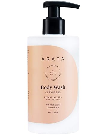Arata Natural Hydrating & Non-Drying Body Wash with Coconut & Citrus Extracts|| All Natural,Vegan & Cruelty Free || Used for Gentle Cleansing for Men & Women -(300 ml)