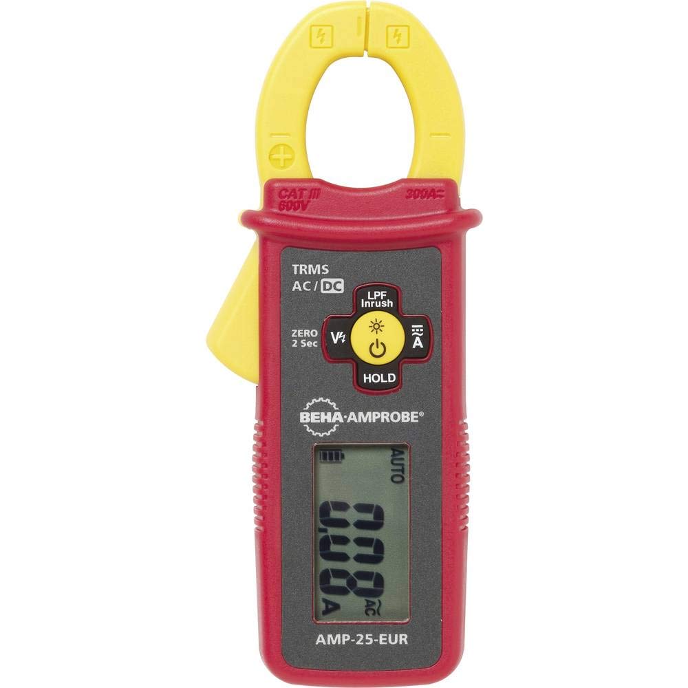 BEHA AMPROBE AMP-25-EUR AC/DC TRMS, Mini Clamp Meter, 300 A, jaw 25 mm