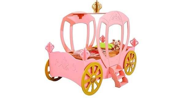 pink carriage bed