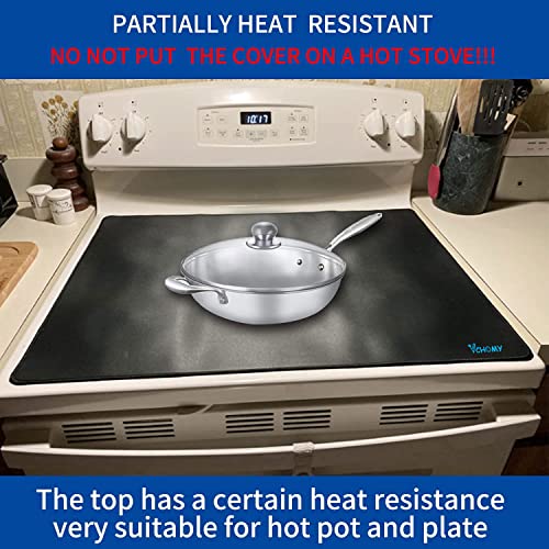 Stove Top Covers For Electric Stove, Extra Thick Natural Rubber Glass