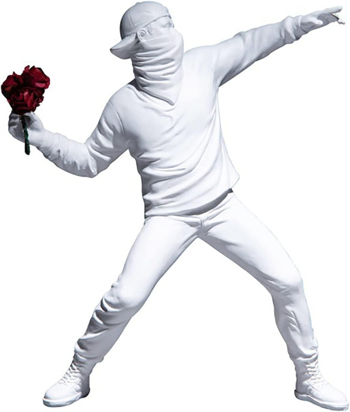 LAIX Banksy Sculpture Fury, The Flower Launcher, 21.5 cm - An Exclusive Addition for Graffiti, Street Art, Urban Art and Pop Art Collectors and Enthusiasts