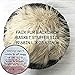 DALIYREPAL Liphontcta Jay-EE Newborn 4 Pcs Photography Props Set Baby Photo Prop Long Ripple Stretch Wrap, Headband, Ears Hat and Faux Fur Backdrop Blanket (Beige)