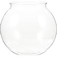 balacoo Plastic Fish Bowl, Round Goldfish Tank, Small Clear Aquarium Fish Plant Tanks, Transparent Aquarium, Fish Plant Tanks for Desktop, Home Decor 7.1*6.3Inches