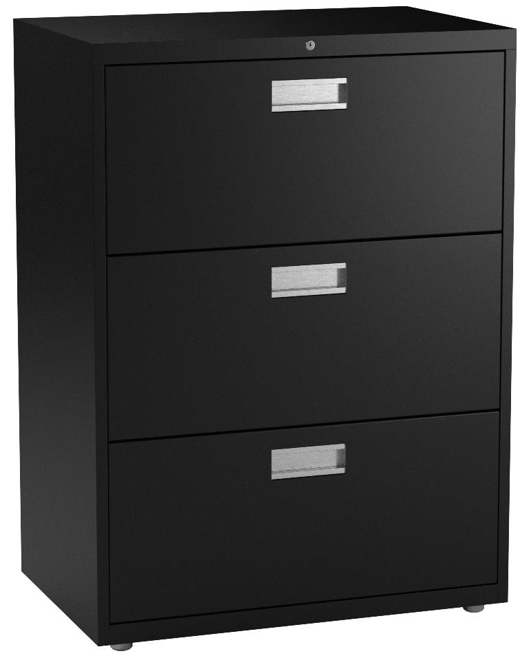 Vertical File File Black 3 Drawer Filing