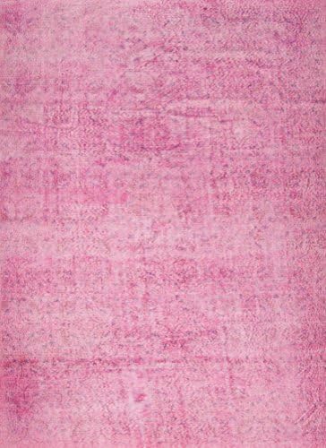6'8"x10'3" Vintage Turkish Overdye Rug