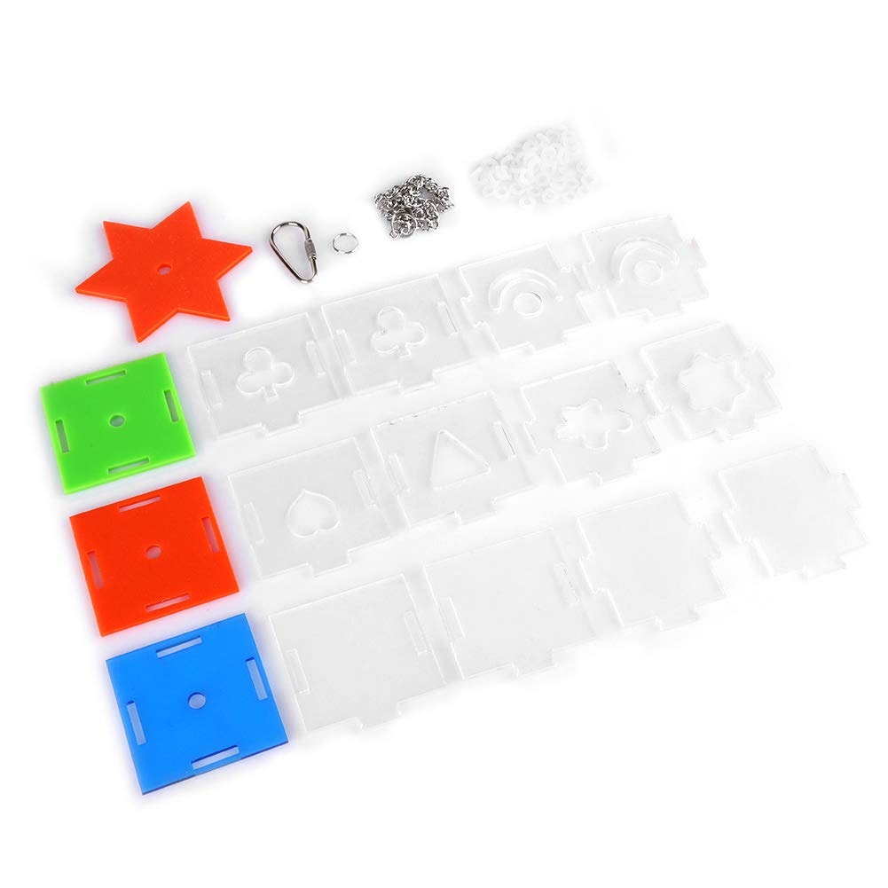 Bird Foraging Toy Hanging Bird Intelligence Toy Parrot Cage Feeder Acrylic Puzzle Feeding Food Box Pet Supplies Accessory for Cockatiels African Greys Small Macaw Conure