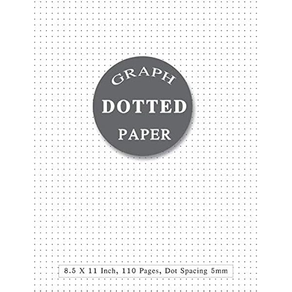 dotted paper 8 5 x 11 dotted notebook paper letter size bullet dot grid graphing pad journal with page numbers for drawing note taking dot graph paper notebook brixey m j 9781092369244 amazon com books