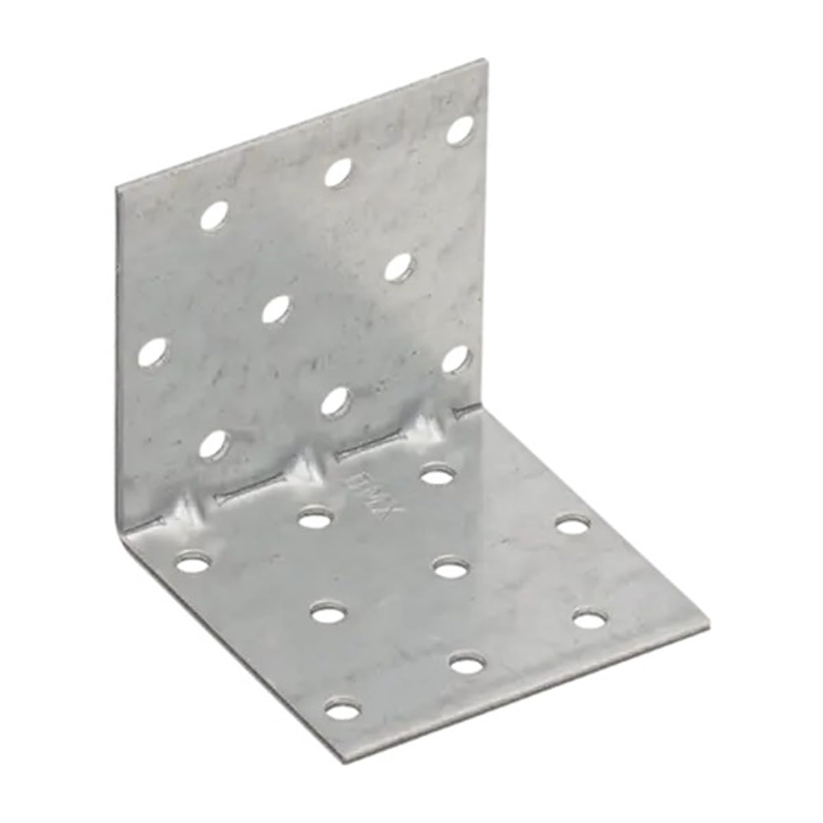 60mm x 60mm x 60mm Heavy Duty Perforated Angle Bracket with Reinforcement Corner Reinforced Metal Braces Steel Repair Connector KMP5 (Pack of 1) L11ABC