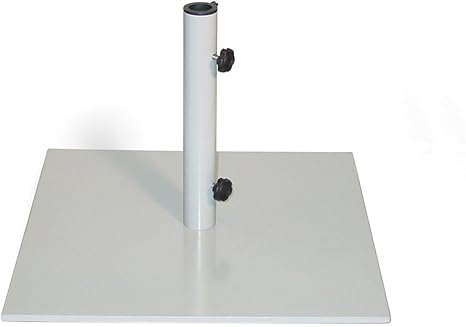 Amazon Com Oxford Garden 70 Pound Powder Coated Steel Market Umbrella Stand Gray Patio Umbrella Bases Garden Outdoor