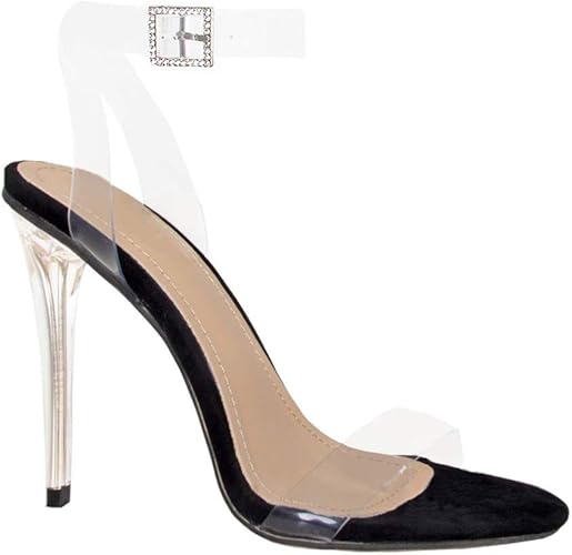 clear heels amazon