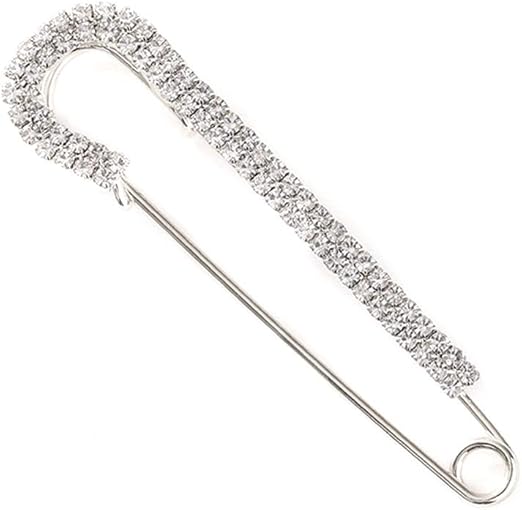 Fashion Pin Safety Pin Women Rhinestone Sweater Pin