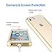 JETech Case for iPhone SE 2016 (Not for 2020), iPhone 5s and iPhone 5, Non-Yellowing Shockproof Phone Bumper Cover, Anti-Scratch Clear Back (Gold)