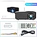 Projector, 2nd Version Mini Video Projector, Multimedia Home Theater Video Projector Supporting 1080P, HDMI, USB, VGA, AV -Home Cinema by ZOOKKI